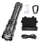 Rechargeable Zoomable LED Flashlight With LCD Power Display Waterproof High Power Torch For Camping 8