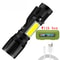 Rechargeable Zoomable LED Flashlight With LCD Power Display Waterproof High Power Torch For Camping 12