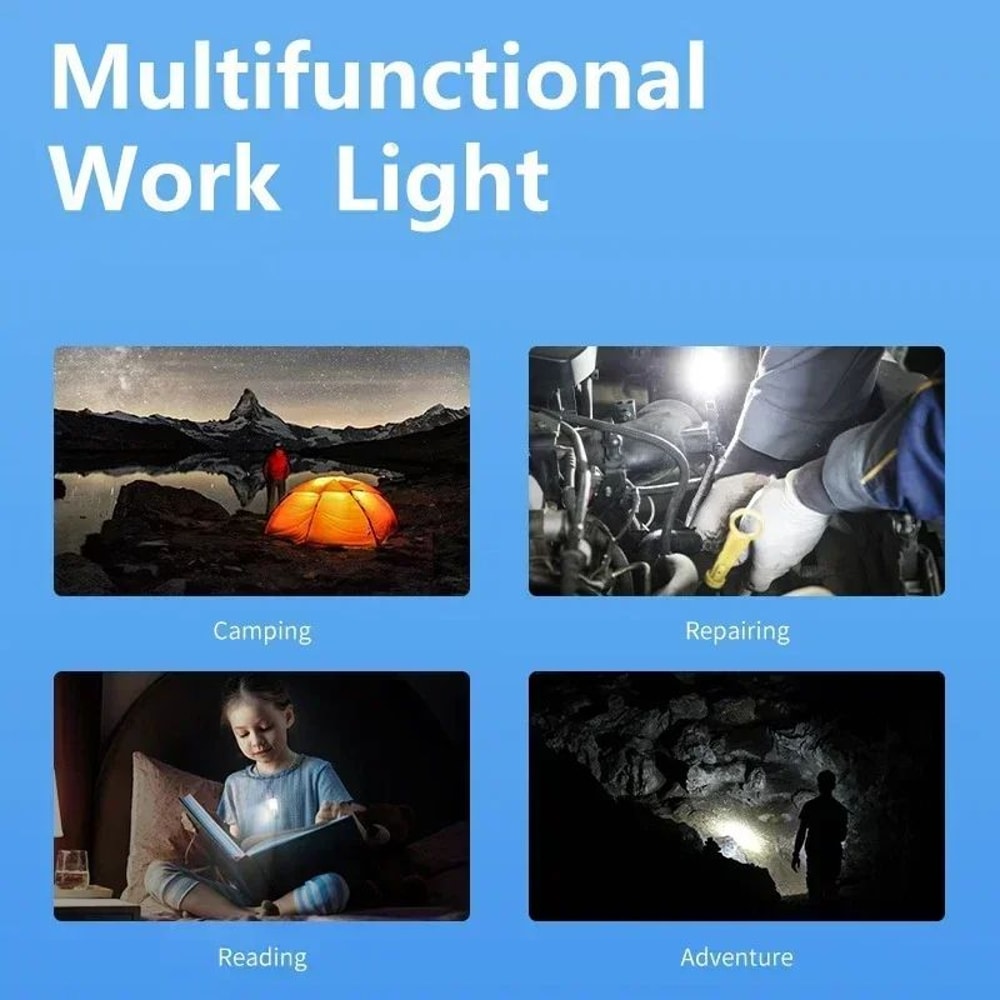 EDC USB Rechargeable Keychain Flashlight With Pen Clip Super Bright Mini LED Emergency Light For C 1