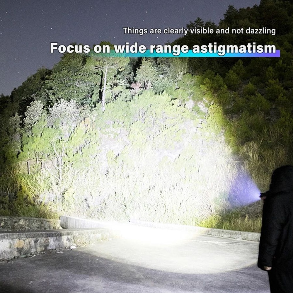 110 Pcs USB Rechargeable XPE LED Flashlight With Hook Super Bright Zoomable Waterproof Torch For C 2