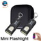 Mini COB LED Keychain Flashlight USB Rechargeable Waterproof Pocket Work Light Keyring Lamp For Ca 0