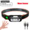 Mini USB Rechargeable Sensor COB LED Headlamp Powerful HandsFree Headlight For Fishing Camping Hik 10