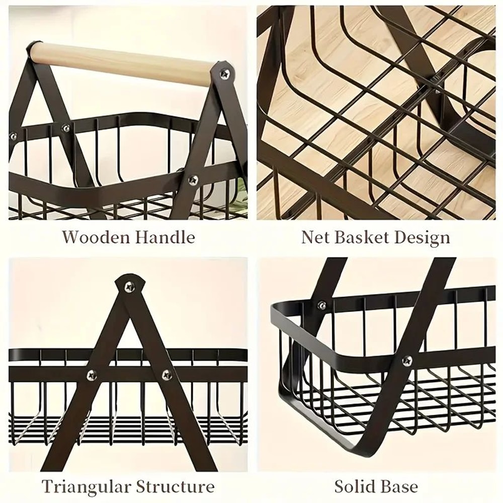 3Tier Fruit Basket Stand With Storage Box SpaceSaving Countertop Produce Organizer For Kitchen Pan 2