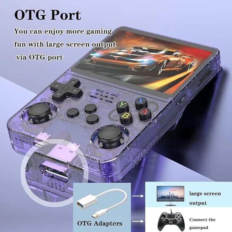 R36S Retro Handheld Game Console 35 In IPS Screen 22000 BuiltIn Games 128GB Portable Video Game Pl 3
