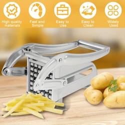 rapid potato slicer cutter with 36/46-hole blade – multi-function onion & vegetable chopper for fries, salad & prep