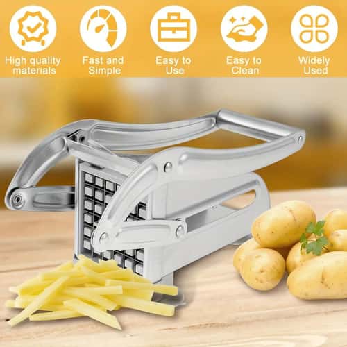 Rapid Potato Slicer Cutter with 36/46-Hole Blade – Multi-Function Onion & Vegetable Chopper for Fries, Salad & Prep