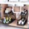 Under Sink Storage Organizer With Dual Slide Drawers PullOut Cabinet Shelf Rack For Kitchen Bathro 1