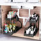 Under Sink Storage Organizer With Dual Slide Drawers PullOut Cabinet Shelf Rack For Kitchen Bathro 1