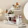 3Tier Round Metal Storage Rack No Assembly Fruit Basket Cosmetic Organizer For Kitchen Countertop 0