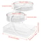 3Tier Round Metal Storage Rack No Assembly Fruit Basket Cosmetic Organizer For Kitchen Countertop 4