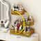 3Tier Round Metal Storage Rack No Assembly Fruit Basket Cosmetic Organizer For Kitchen Countertop 7