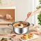 15 Pcs Stainless Steel Cookware Set Nonstick Pots Pans With Frying Pan Wok Stew Pot Durable Kitc 2