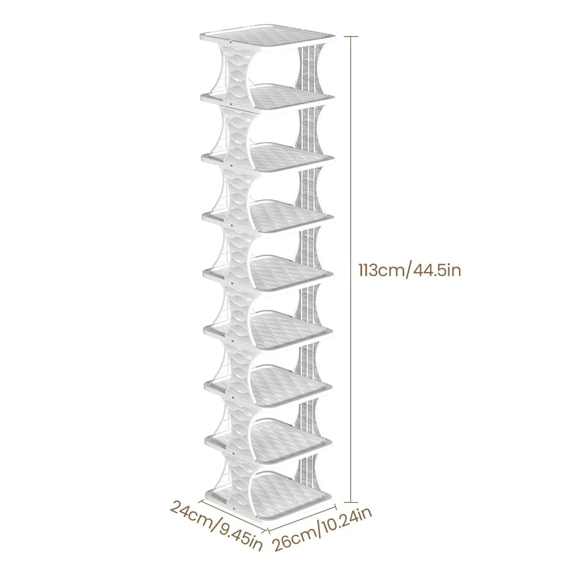 Vertical MultiTier Shoe Rack Organizer Minimalist SpaceSaving Shoe Storage Shelf For Bedroom Close 5