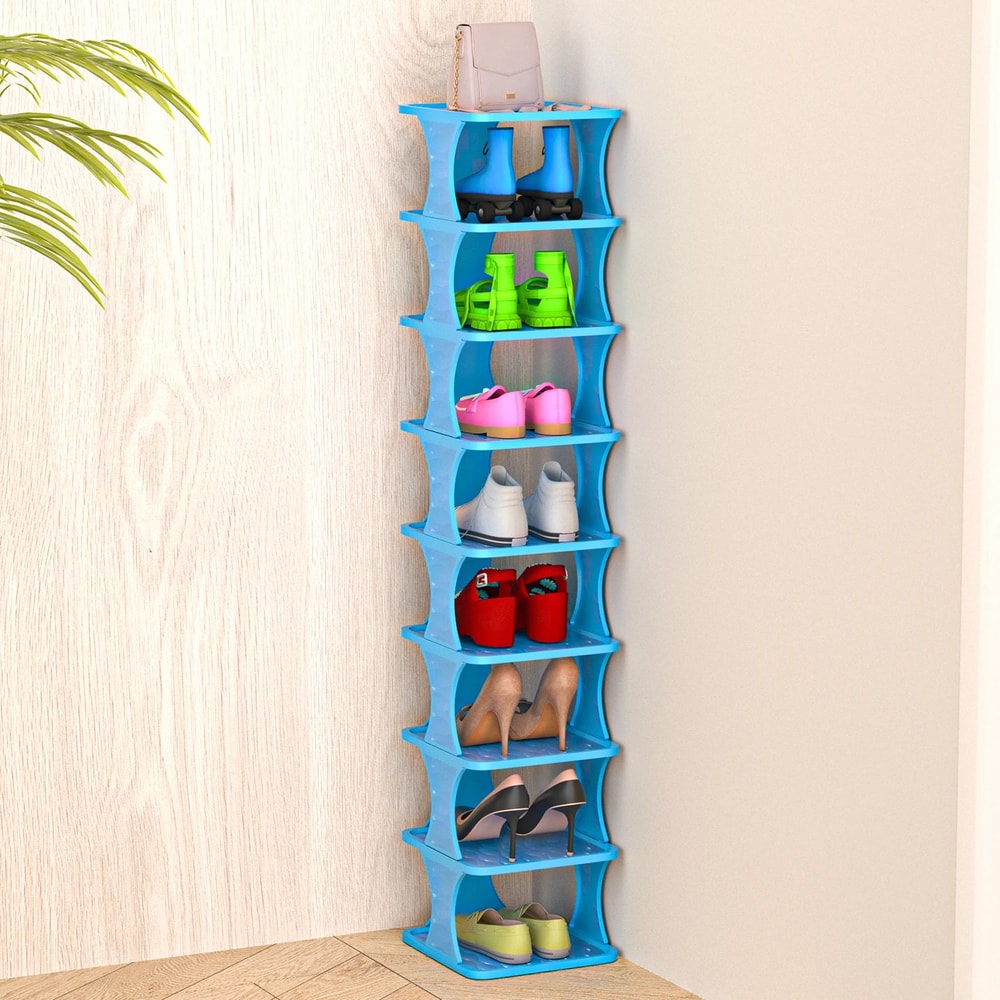 Vertical MultiTier Shoe Rack Organizer Minimalist SpaceSaving Shoe Storage Shelf For Bedroom Close 7
