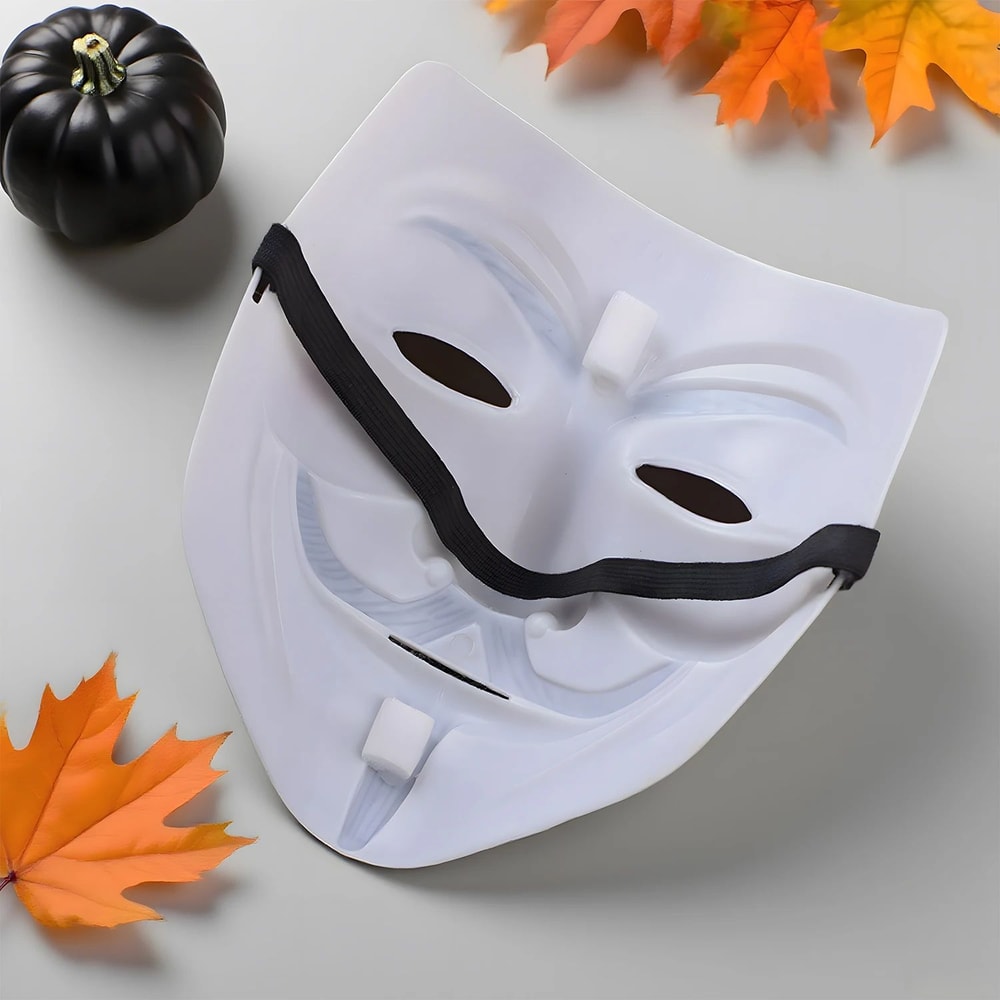 Guy Fawkes V Mask Anonymous Hacker Style Halloween Costume Mask For Cosplay Parties Horror Christ 5