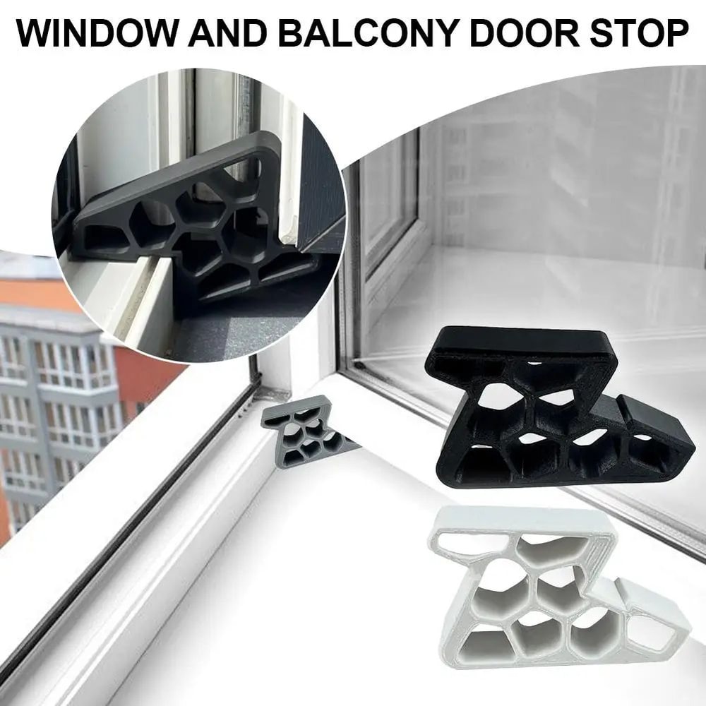 HeavyDuty AntiSlip Door Stopper Wedge Indoor Balcony Sliding Door Window Stop AntiCollision Safet 4