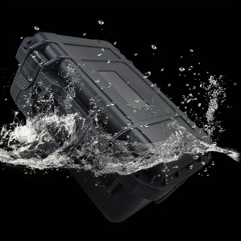 Waterproof Hard Carry Tool Case With PreCut Foam Shockproof Protective Storage Box For Tools Elec 4