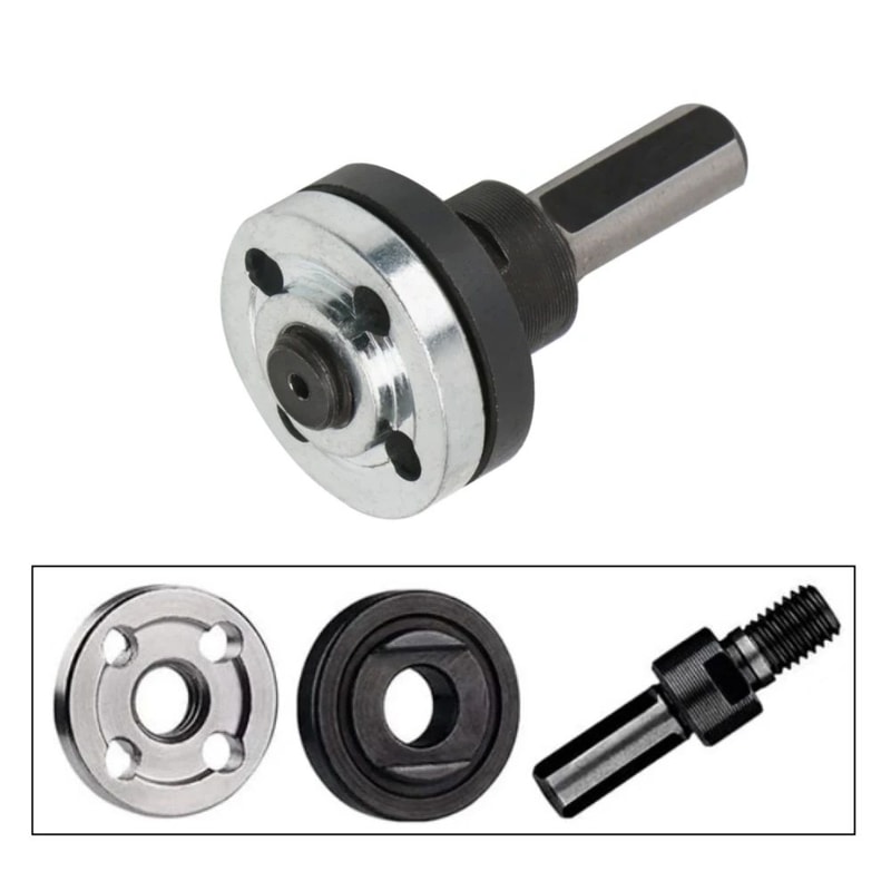 38 Inches Drill To Angle Grinder Adapter Rod With Handle Cutting Polishing Conversion Tool For Me 7