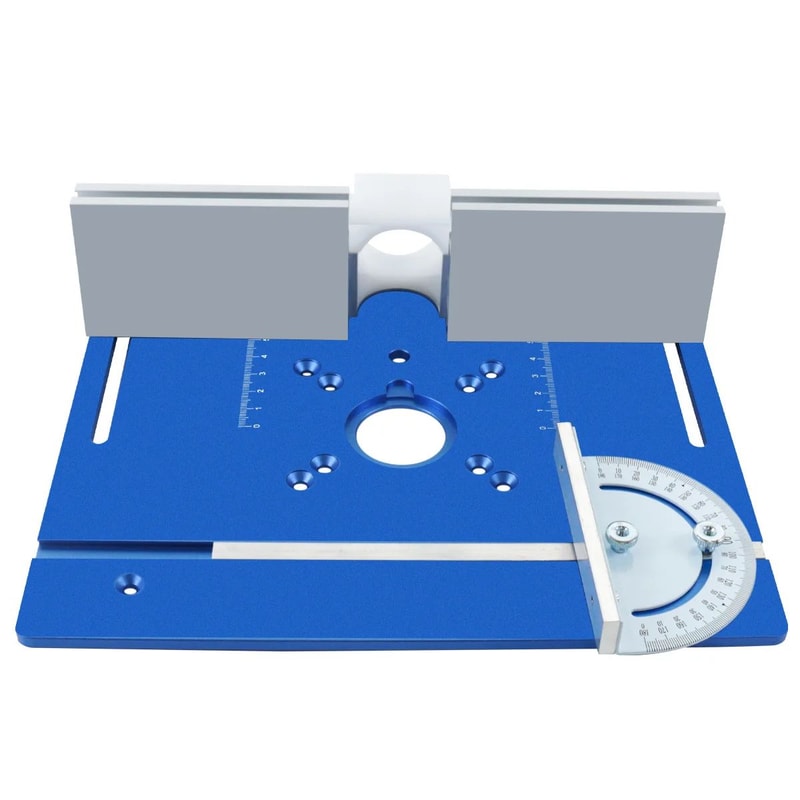 Aluminum Router Lift Insert Plate Kit With Miter Gauge Guide Router Table Mounting Bracket For 65m 4