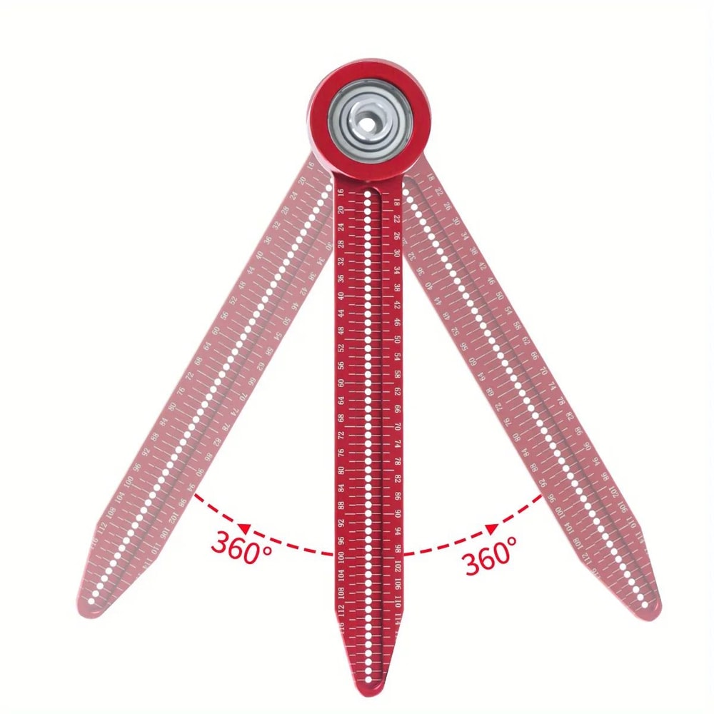 Precision Woodworking Scribe Gauge Compass Circular Drawing Hole Marking Ruler Tool For Carpentry 3