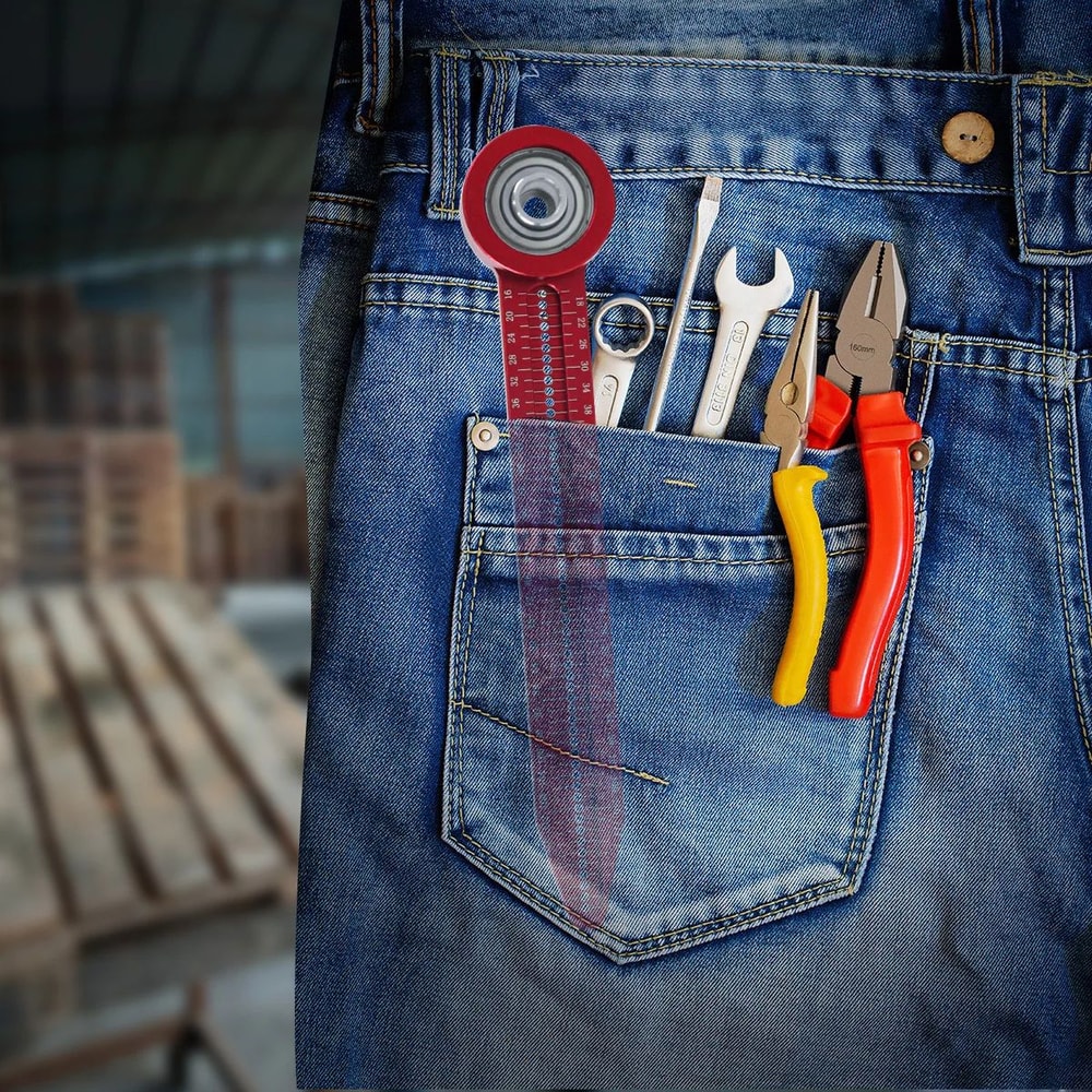 Precision Woodworking Scribe Gauge Compass Circular Drawing Hole Marking Ruler Tool For Carpentry 5