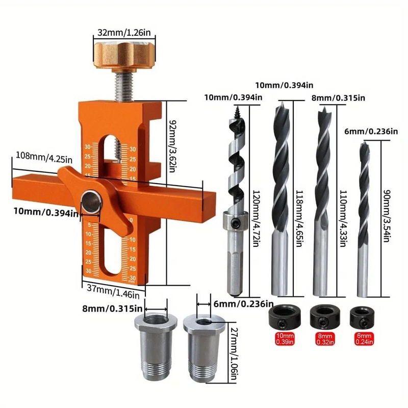 2in1 Cabinet Door Installation Jig With 233139 In Punch Locator Rebounder Mounting Positioner Tool 1
