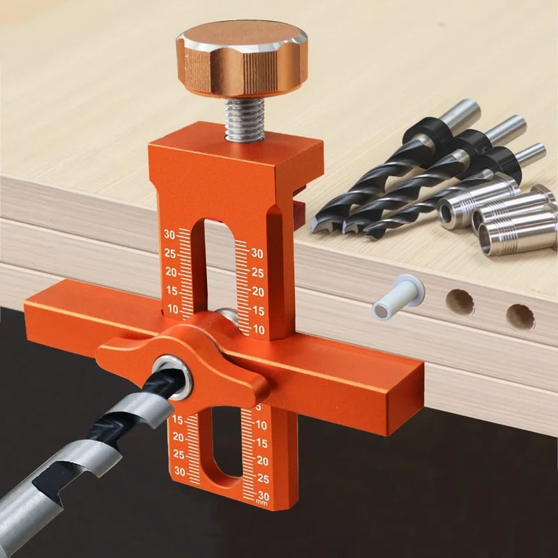 2in1 Cabinet Door Installation Jig With 233139 In Punch Locator Rebounder Mounting Positioner Tool 5