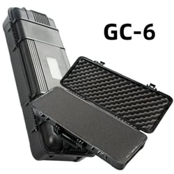 waterproof shockproof hard carry case with foam sponge – protective organizer box for camera, instruments & tools