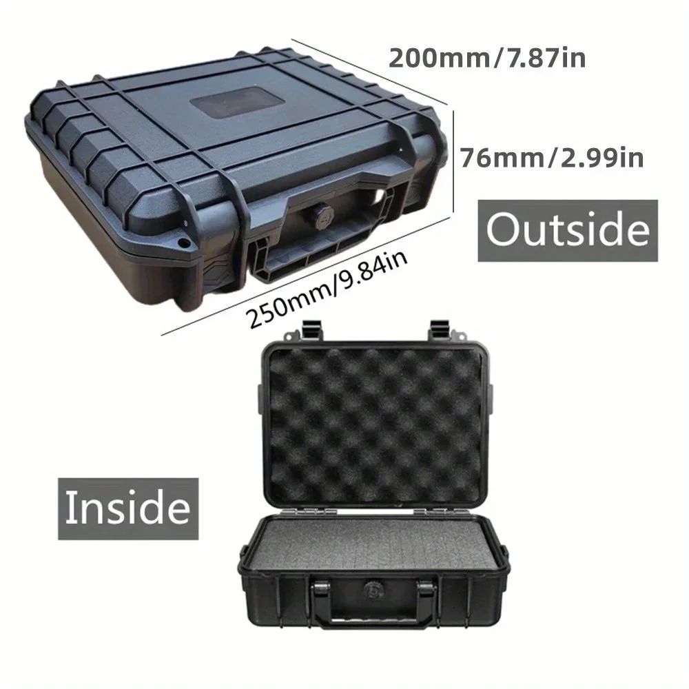 Waterproof Hard Tool Case Organizer Box Impact Resistant Safety Protector Storage For Hardware Ins 2