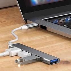 4-port usb-c hub adapter otg – usb 3.0/3.1 multi splitter for macbook air/pro, xiaomi, lenovo & pc fast data transfer