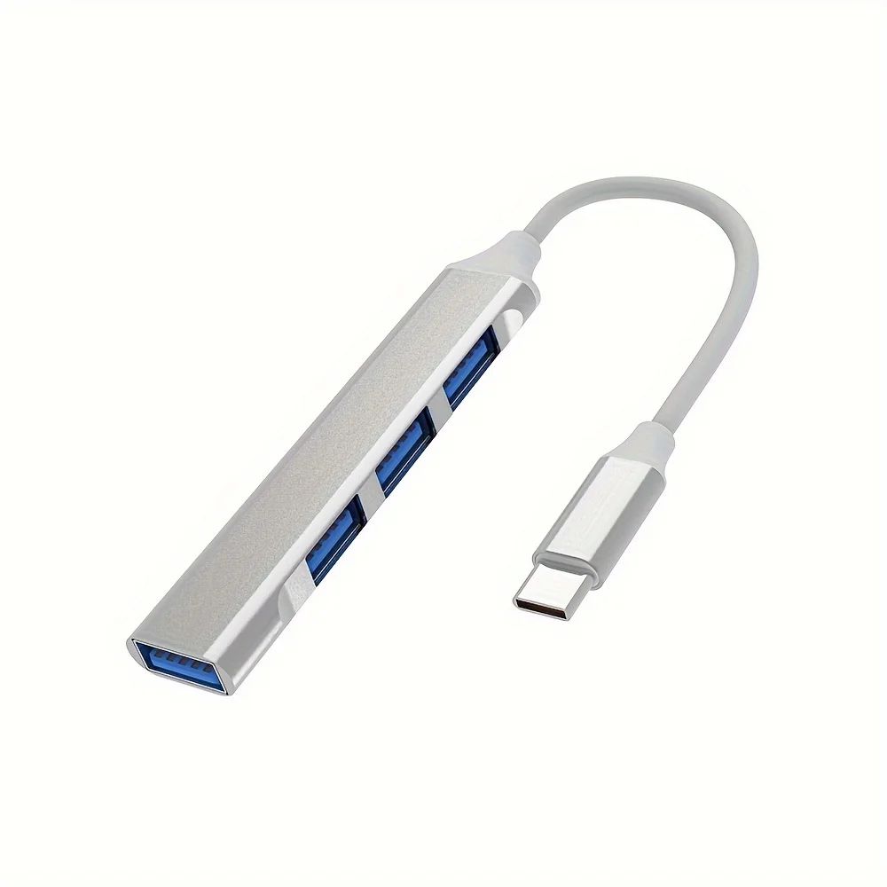 4Port USBC Hub Adapter OTG USB 3031 Multi Splitter For MacBook AirPro Xiaomi Lenovo PC Fast Data 6