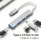 4Port USB Hub Splitter Dock HighSpeed OnetoFour Expander For Mobile Phones Computers MultiFunctio 1