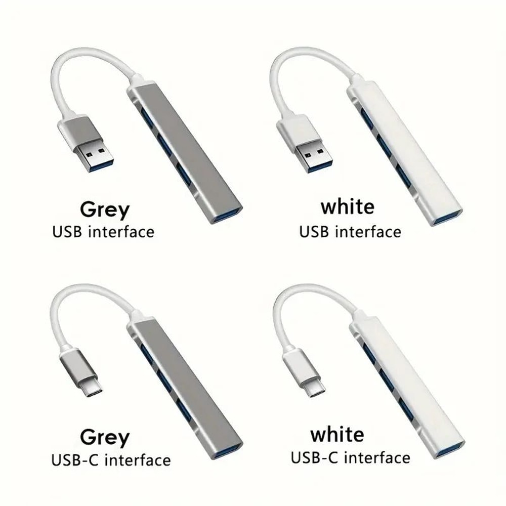 USB 30 4Port Hub OTG Dock HighSpeed Splitter Extender Adapter For MacBook AirPro Phone PC Laptop 1