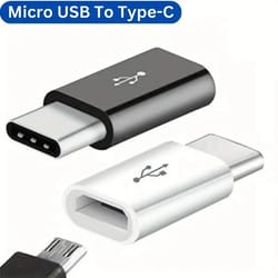 5 pcs micro usb female to usb-c male adapter – type c converter connector for android phones & tablets charging/data