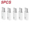 5 Pcs Micro USB Female To USBC Male Adapter Type C Converter Connector For Android Phones Tablets 6