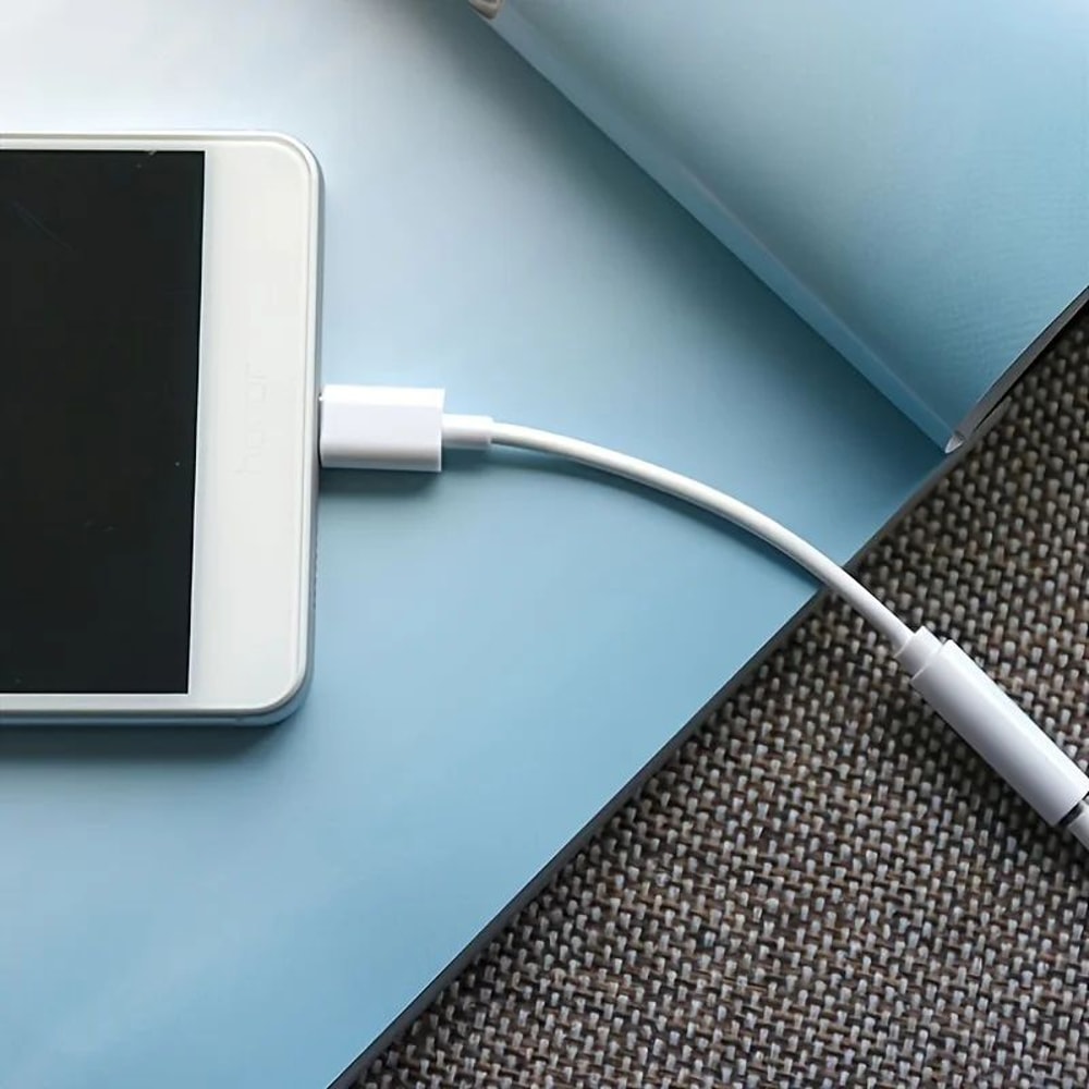 TypeC Lightning To 35mm AUX Adapter Cable Audio Jack Converter For IPhone Huawei Xiaomi Samsung L 1