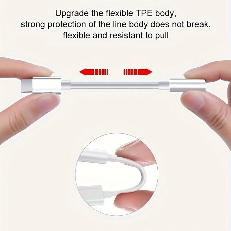 USBC To 35mm AUX Adapter Cable Type C Audio Jack Converter For Samsung Xiaomi Huawei Car Stereo 3