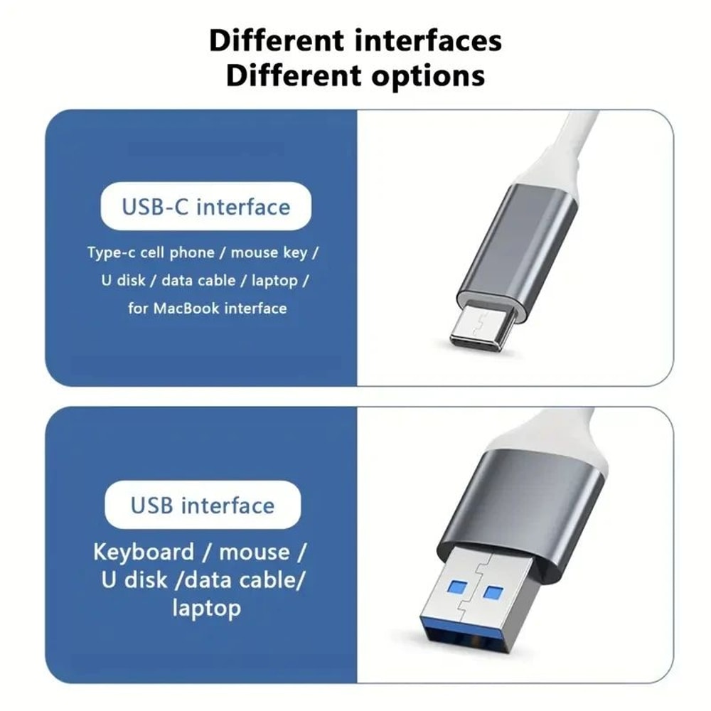 USBC Hub 4Port USB 30 Adapter OTG Dock Type C Extender Splitter For MacBook AirPro Phone PC Lapto 4