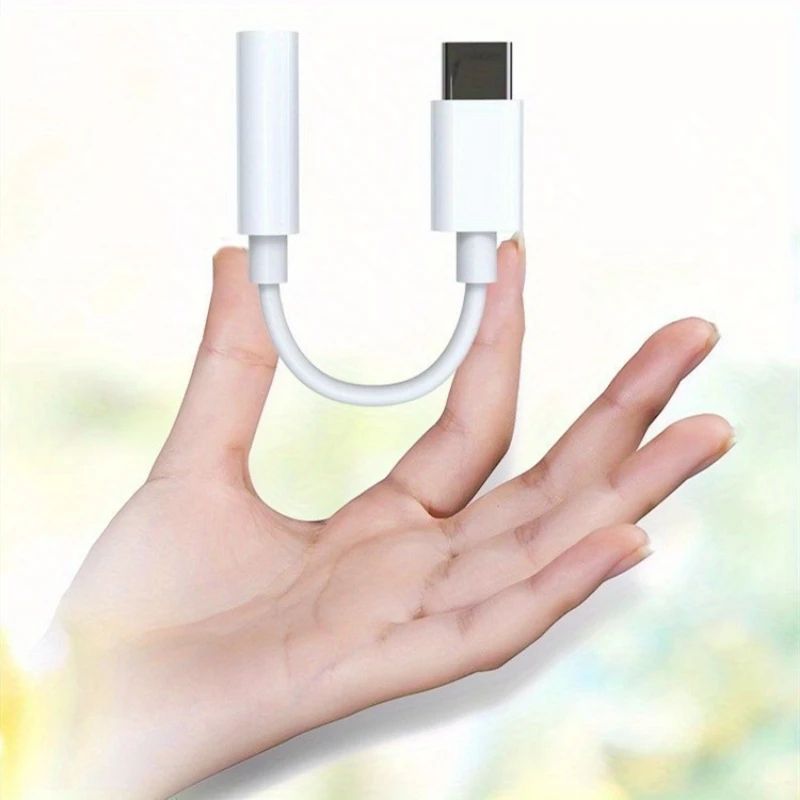 USBC To 35mm Audio Adapter Type C AUX Dongle Cable With 35mm Female Headphone Jack For Wired Earph 3