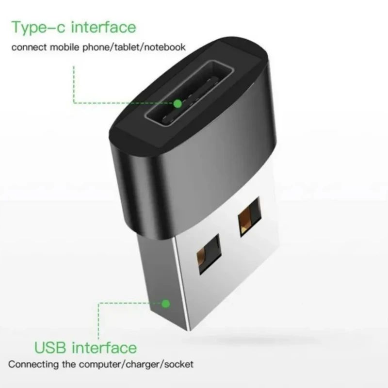 2 Pcs USB OTG Adapter Converter USB Male To USBCMicro USB Female Type C Connector For MacBook Sams 1