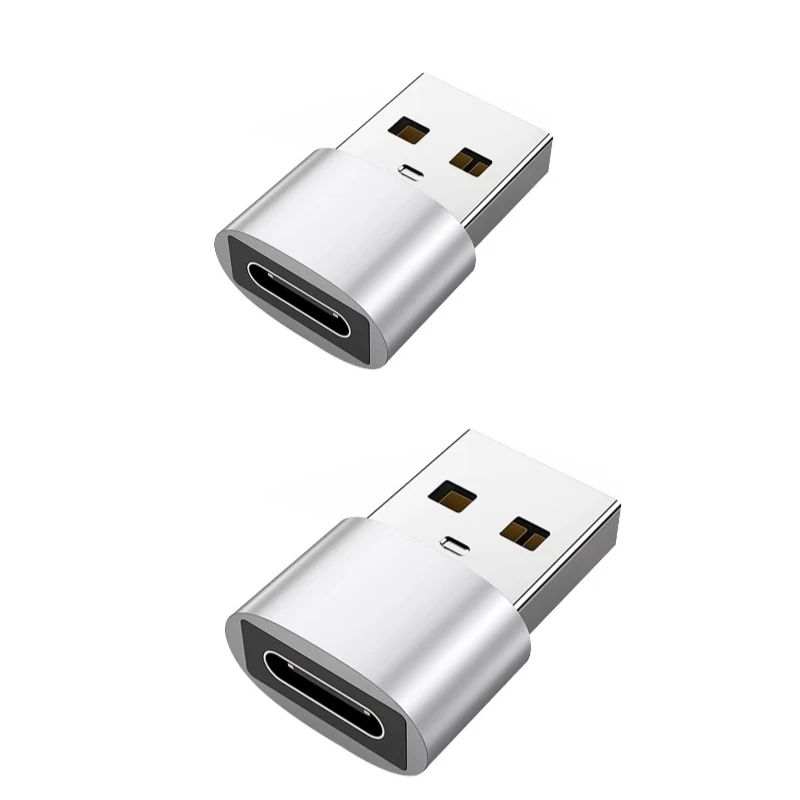 2 Pcs USB OTG Adapter Converter USB Male To USBCMicro USB Female Type C Connector For MacBook Sams 7