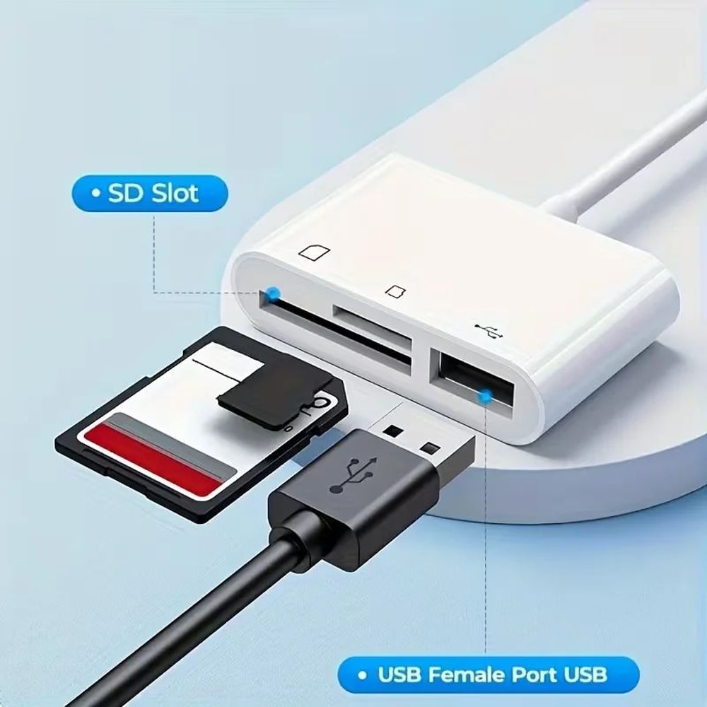 USBC SD Card Reader Adapter USBA Micro SD Memory Card Converter For IPhone 151617 IPad MacBook Pr 2
