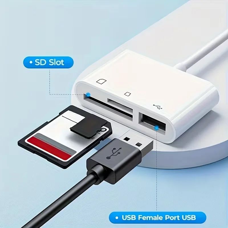 USBC SD Card Reader Adapter USBA Micro SD Memory Card Converter For IPhone 151617 IPad MacBook Pr 2