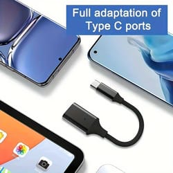 usb-c otg to usb-a adapter cable | type-c male to usb 3.0/2.0 female converter for macbook pro & samsung