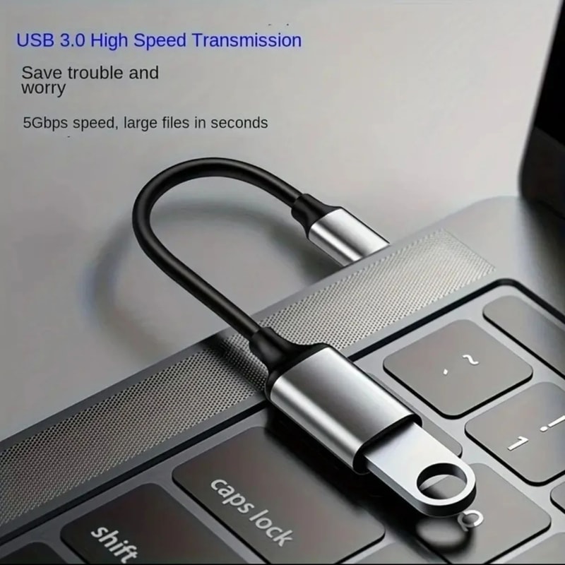 USBC OTG To USBA Adapter Cable TypeC Male To USB 3020 Female Converter For MacBook Pro Samsung 5