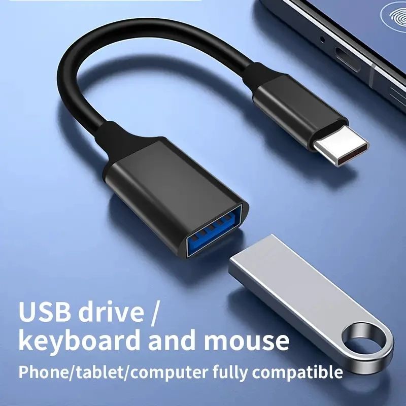 USBC To USBA OTG Adapter Cable TypeC Male To USB 3020 Female Converter For MacBook Pro Samsung De 3