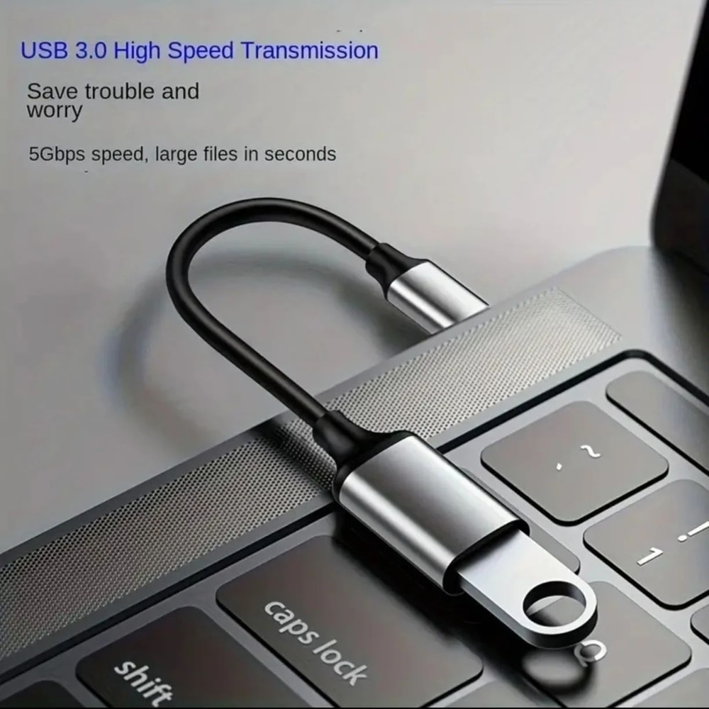 USBC To USBA OTG Adapter Cable TypeC Male To USB 3020 Female Converter For MacBook Pro Samsung De 5