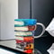 3D BookShaped Colored Glass Coffee Mug Novelty Painted Book Mug Cup Gift For Book Lovers Literatu 0