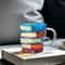 3D BookShaped Colored Glass Coffee Mug Novelty Painted Book Mug Cup Gift For Book Lovers Literatu 2