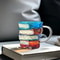 3D BookShaped Colored Glass Coffee Mug Novelty Painted Book Mug Cup Gift For Book Lovers Literatu 2